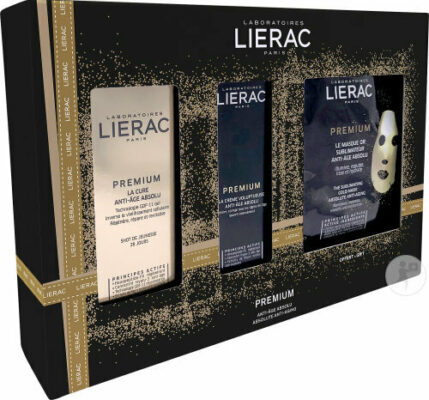 LIERAC KERSTKOFFER PREM.C30ML+CR VOL30ML&M.OR 20ML (-25%)