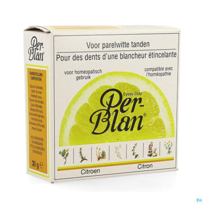Perblan tandpoeder citroen 30g