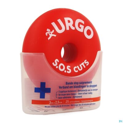 Urgo sos cuts verband 3m x 2,5cm
