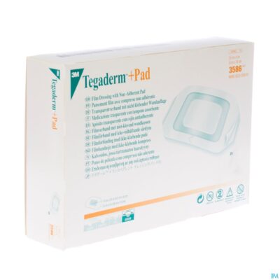 Tegaderm + pad 3m transp steril 9cmx10cm 25 3586