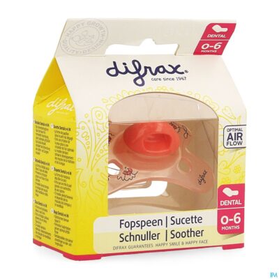Difrax fopspeen sil mini-dental 0-6m 799-3