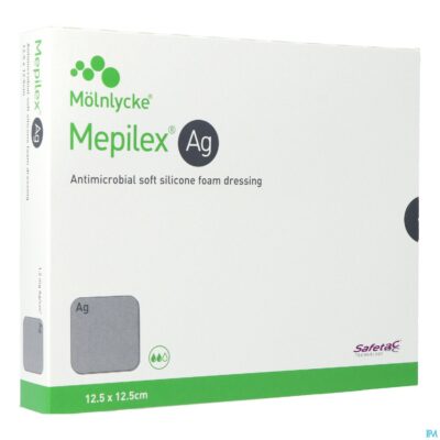 Mepilex ag verband steriel 12,5x12,5cm 5 287121