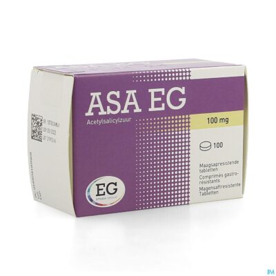 Asa 100 eg tabl maagsapresistent 100x100mg blist