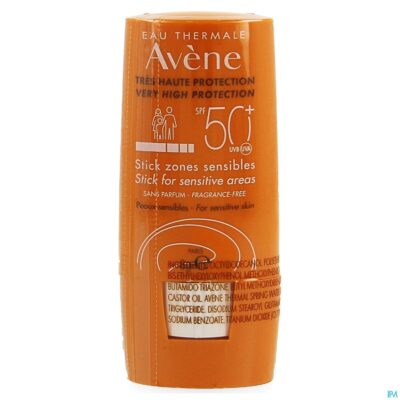 Avene zon spf50+ stick gevoelige zones 8ml