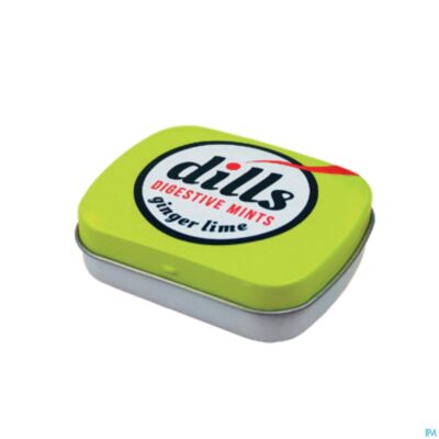 Dills ginger & lime mints z/suiker 15g