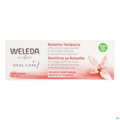 Weleda tandpasta ratanhia roos 75ml-2