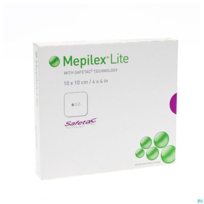 Mepilex lite dun verb sil ster 10x10,00cm 5 284100-2