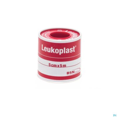 Leukoplast deksel kleefpleist. 5,00cmx5m 1 0152400