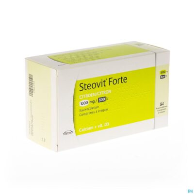 Steovit forte 1000mg/800ie kauwtabl 84