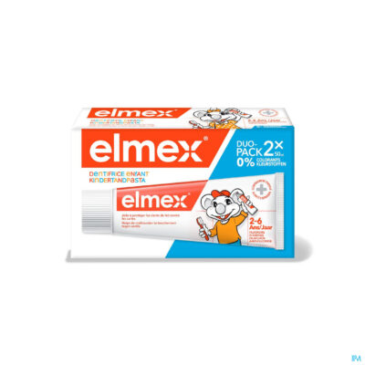 Elmex tandpasta kind 2-6 jaar 2x50ml