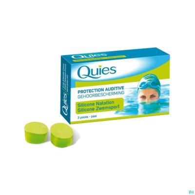 Quies oordoppen zwemmen maxi silic. 3 paar-3