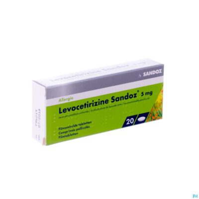 Levocetirizine sandoz 5mg comp enrob. 20 x 5mg-2