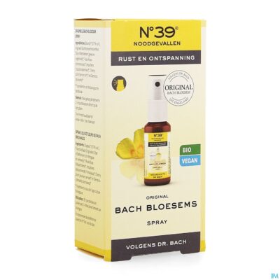 Bachbloesem bio n°39 noodgevallen spray 20ml