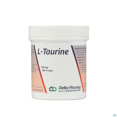 L-taurine caps 100x500mg deba-2