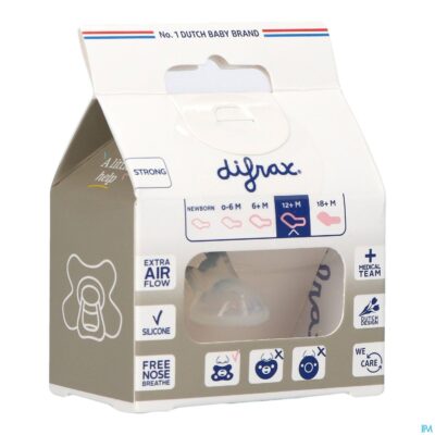 Difrax fopspeen dental semi filled 12m+ 346-2