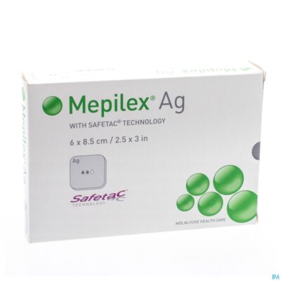 Mepilex ag verband steriel 6,0x 8,5cm 5 287021-2