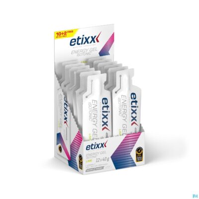 Etixx isotonic energy gel lime 12x40g
