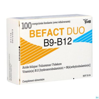 Befact duo sublinguale smelttabletten 100-2