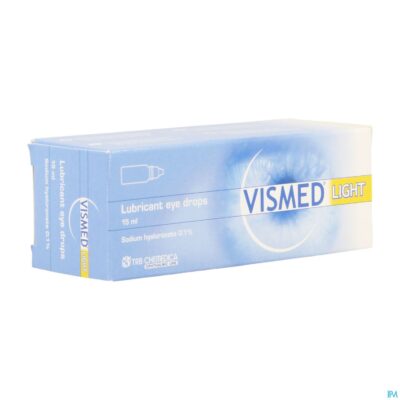 Vismed light bevochtigen ogen 0,1% 15ml