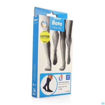 Bota relax 280 katoen korte kous blue n2-2