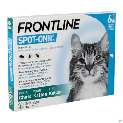 Frontline spot on kat 10% pipet 6x0,50ml