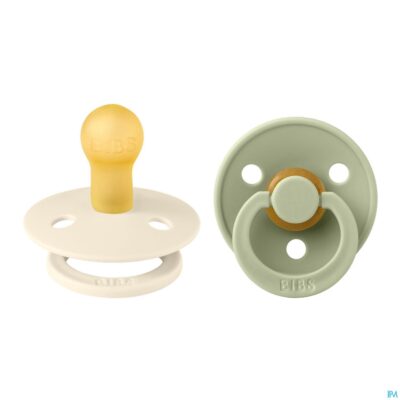 Bibs 1 fopspeen duo sage ivory-2