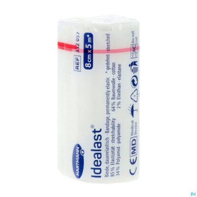 Idealast met haak 8cmx5m wit 1 p/s-2