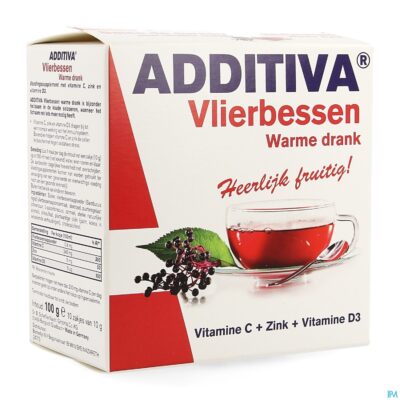 Additiva vlierbessen warme drank zakje 10