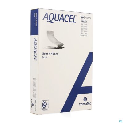 Aquacel verb hydrofiber+versterking 2x45cm 5