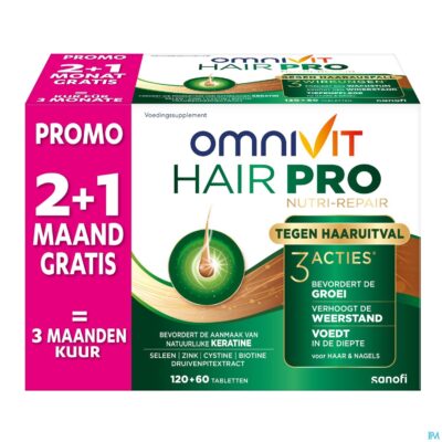 Omnivit hair pro nutri repair             comp 180