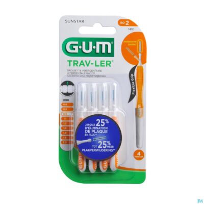 Gum proxabrush travel cyl. ufine 4 1412