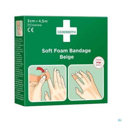 Cederroth soft foam bruin 3cmx4,5m 51011018