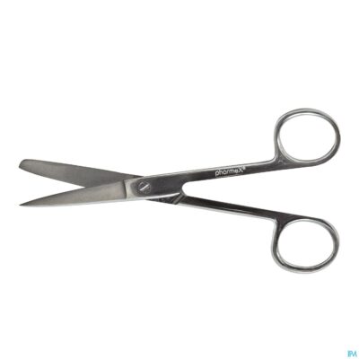 Pharmex schaar recht punt/stomp 14cm-2