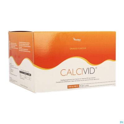 Calcivid 1000mg/880ie orange sach 90-2