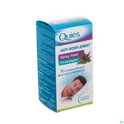 Quies a/snurken den-eucalyptus neusspray 15ml