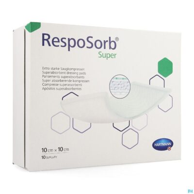 Resposorb super 10x10cm 10 p/s