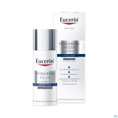 Eucerin hyaluron filler extra rijk nachtcreme 50ml