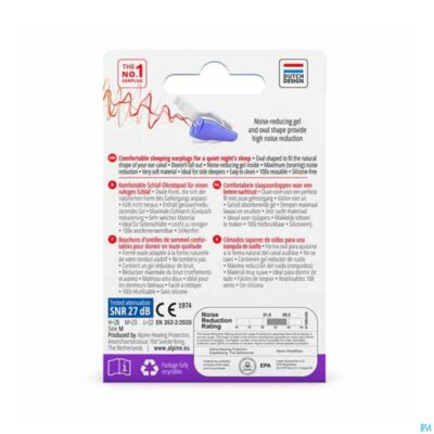 Alpine sleepdeep oordoppen 1p-3
