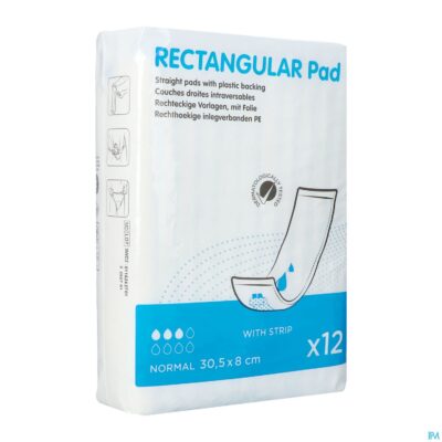 Rectangular pad 30,5x8 pe+s 12