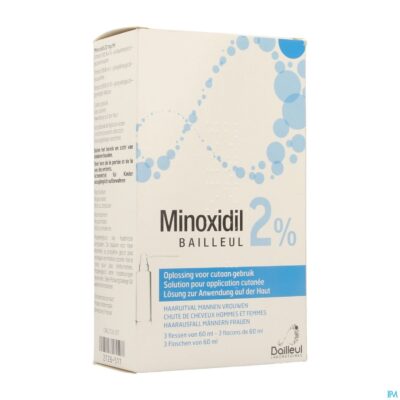 Minoxidil biorga 2% opl cutaan koffer fl 3x60ml-2