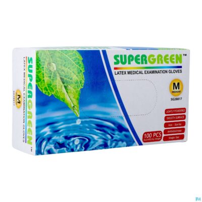 Pharmex supergreen latex m gepoederd 100