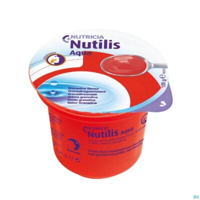 Nutilis verdikt water grenadine cups 12x125g