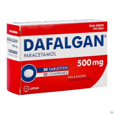 Dafalgan 500mg droog tabl 20