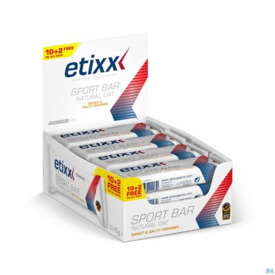 Etixx natural oat bar sweet&salty caramel 12x55g