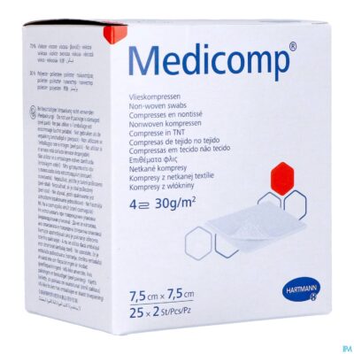 Medicomp kp ster 4l 7,5x7,5cm 30g 25x2