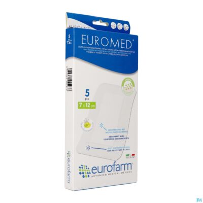 Euromed 7x12cm 5 eilandpleister steriel