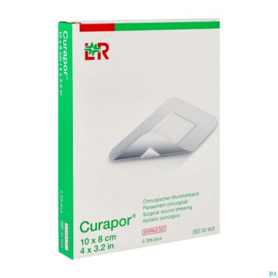 Curapor verb chirurg. steriel 10cmx 8cm 5 32903