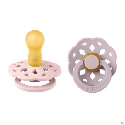 Bibs 2 fopspeen boheme duo blossom/lilac 2-2