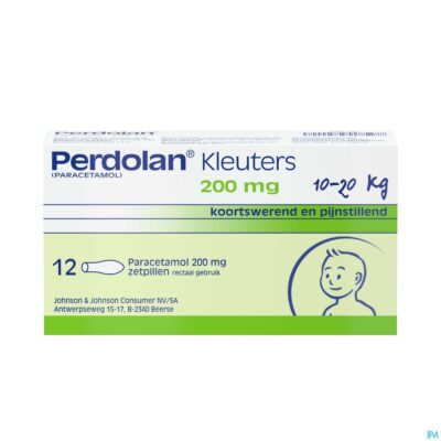 Perdolan supp kleut 12x200mg-2