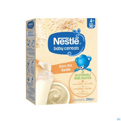 Nestle baby cereals rijst vanille glutenvrij 250g